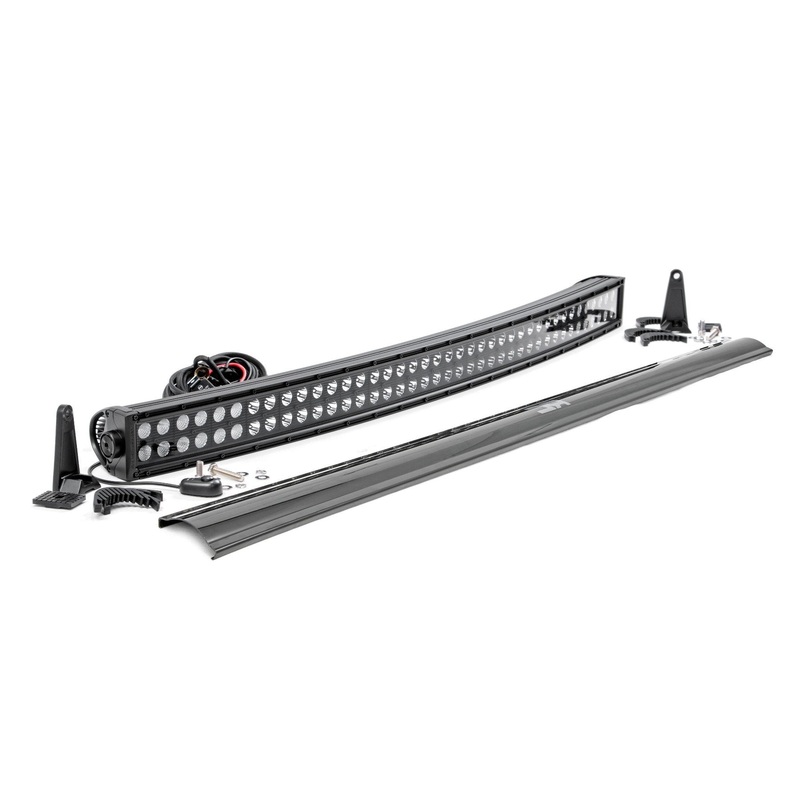 Rough Country | 40 Inch Black Series LED Light Bar | Curved | Dual Row | 72940BL