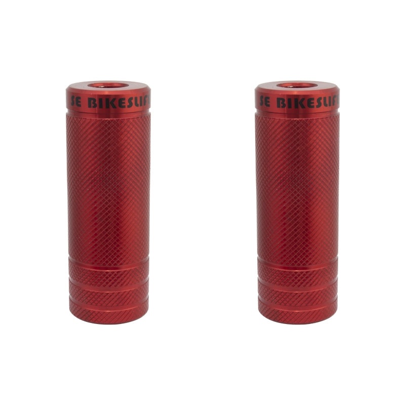 Se bikes Wheelie Pegs 14mm – 3/8` Red 35mm Steel 98mm