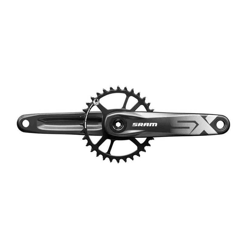 SRAM SX Eagle Powerspline Crankset – 68-73mm – Powerspline – SRAM Direct Mount – 175mm – Black – 32T – X-Sync 2 Direct Mount Steel – 6mm Non Boost