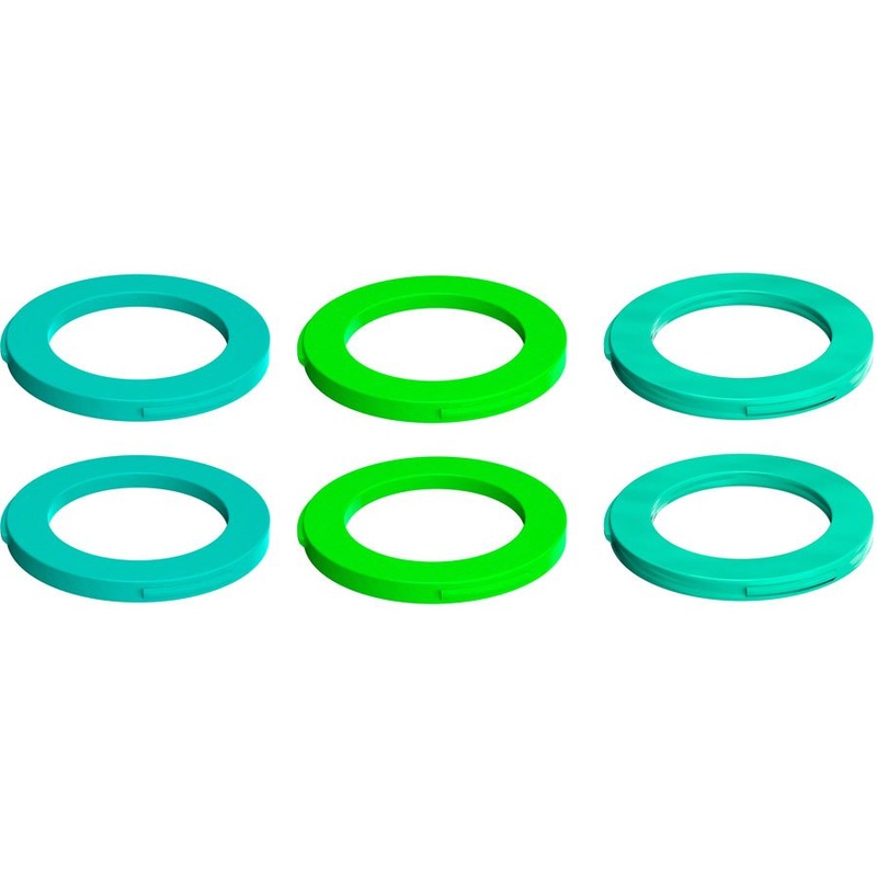 Magura 2-Piston Caliper Colored Cover Kit – Single Caliper – Neon Green, Cyan Mint