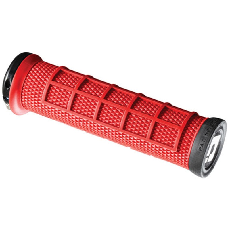 ODI Elite Pro Grips – Burnt Red Black Lock-On
