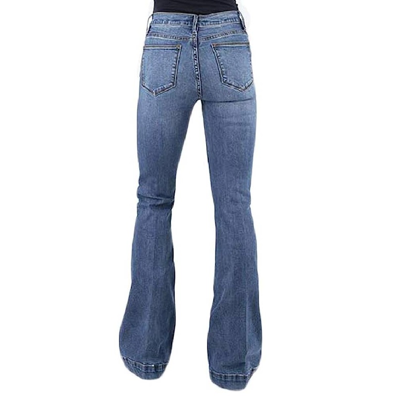 Stetson High Rise Flare Blue Jeans