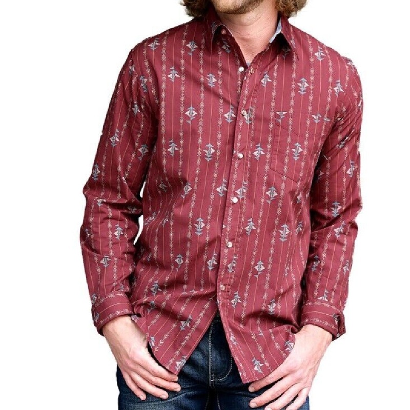 Tin Haul Men’s Arrow Aztec Stripe Snap Shirt – FINAL SALE
