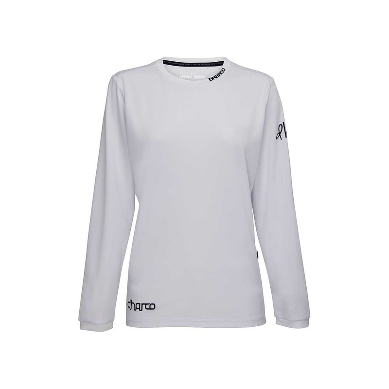 DHaRCO Women’s Long Sleeve Gravity Jersey – Women’s XL – White Out