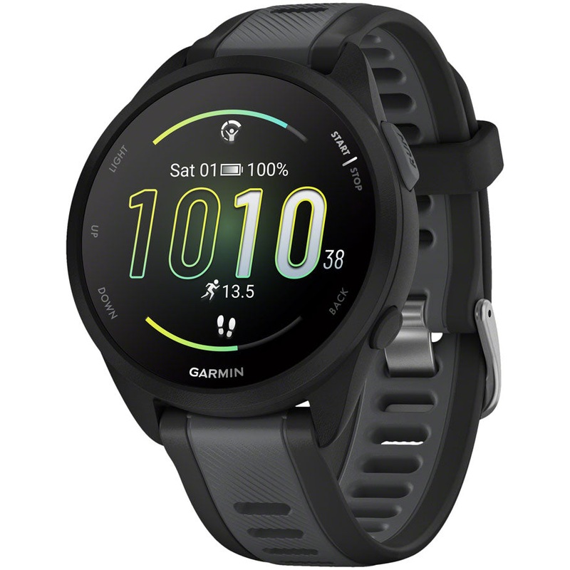 Garmin Forerunner 165 Music Running Watch – Black/Slate Gray