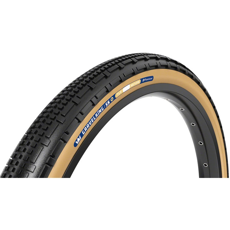 Panaracer GravelKing SK Plus Tire – 700 x 50, Tubeless, Folding, Black/Brown