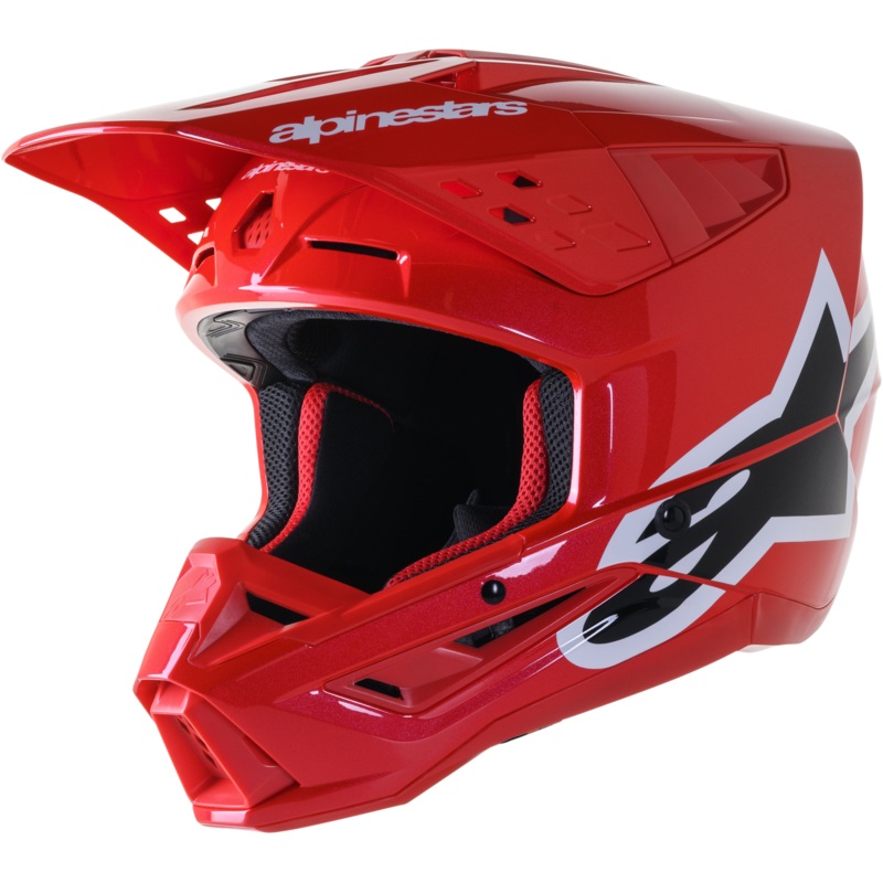 S M5 Corp Helmet Bright Red Glossy Xs