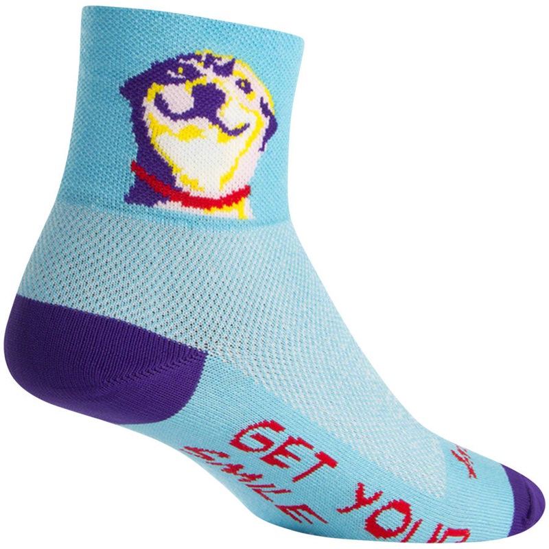 SockGuy Classic Grin Socks – 3″ Blue Large/X-Large
