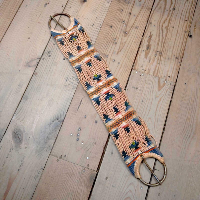 1940’s-50’s Colored Woven Horse Cinch