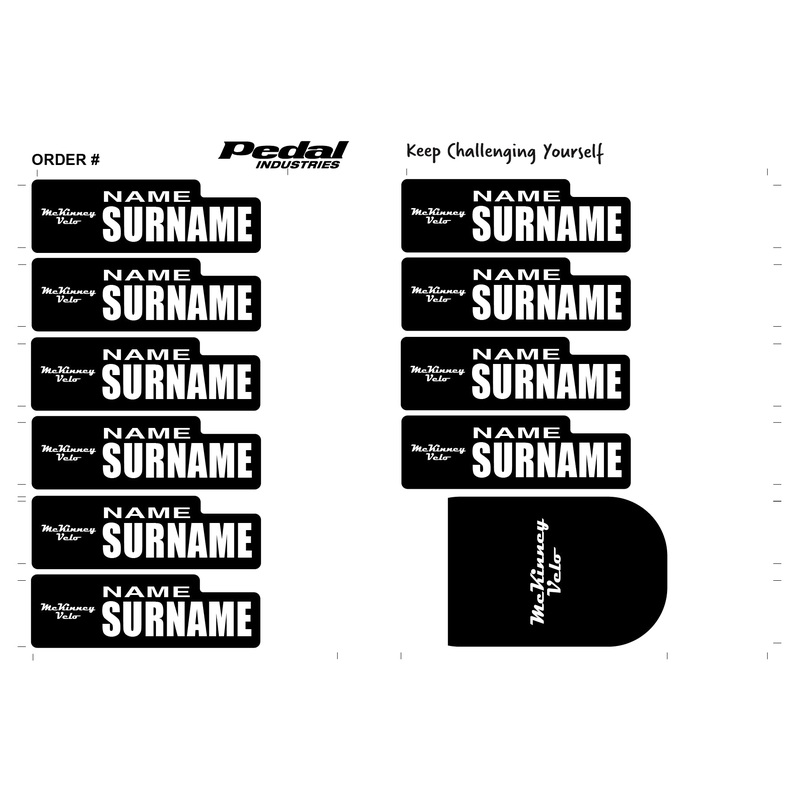 McKinney Velo 2025 ID Sticker Bikes & Gear