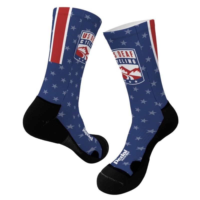 USA Deaf Cycling Team 2025 SUBLIMATED SOCK