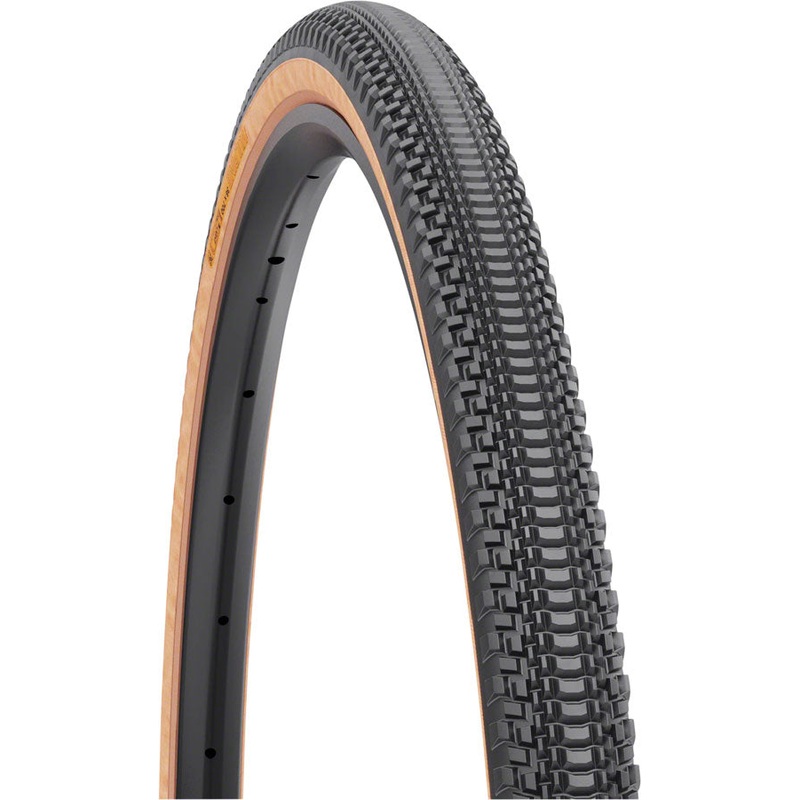 WTB Vulpine Tire – 700 x 36, TCS Tubeless, Folding, Black/Tan, Light/Fast Rolling, Dual DNA