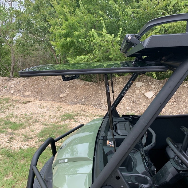 Can-Am Defender Tip-Out Glass Windshield