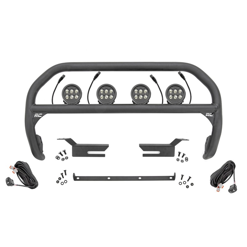 Rough Country | Nudge Bar | 3.5 Inch Round Led (x4) | Ford Bronco 4WD (2021-2025) | 51039