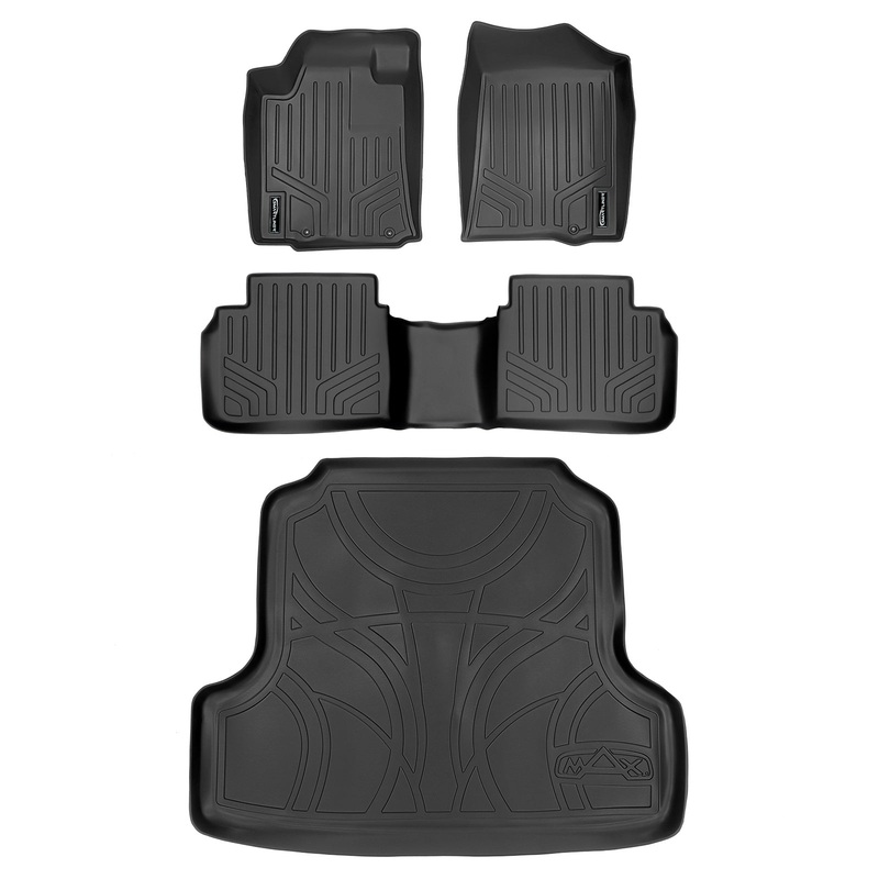 SMARTLINER Custom Fit Floor Liners For 2013 Nissan Altima (Manufactured Before Nov. 2012) Black