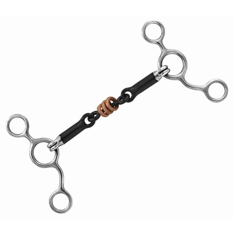 Bit contact sweet iron 3 ring gag