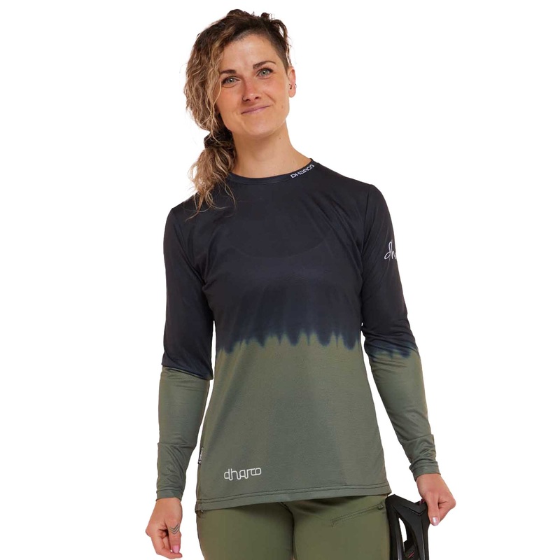 DHaRCO Women’s Long Sleeve Race Jersey – Women’s S – Fade to Black