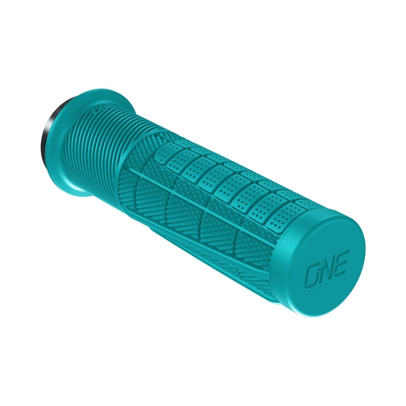 OneUp Components Thick Lock-On Grips – Turquoise