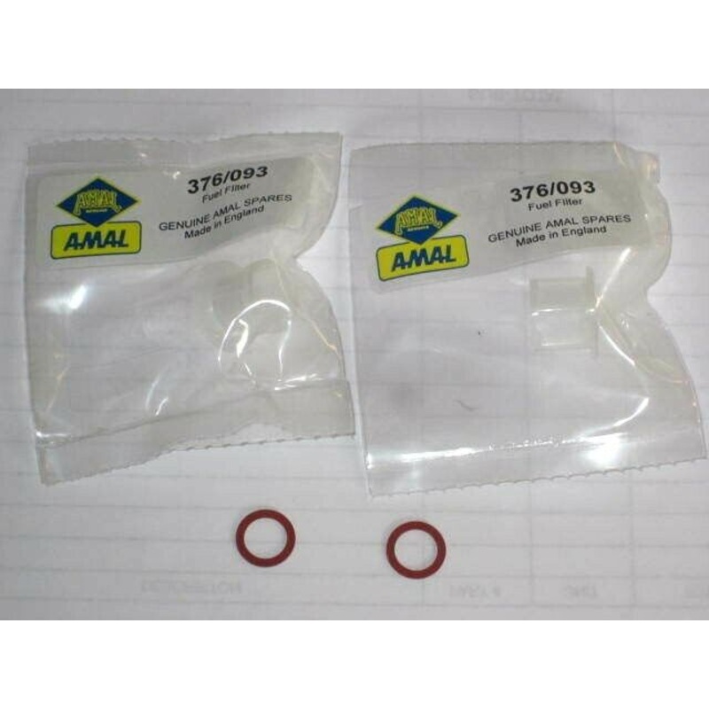 2 Banjo screen fuel Filter 2 washer Amal Triumph Norton BSA concentric filters