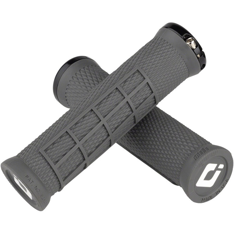 ODI Elite Flow Grips – Graphite Black Lock-On