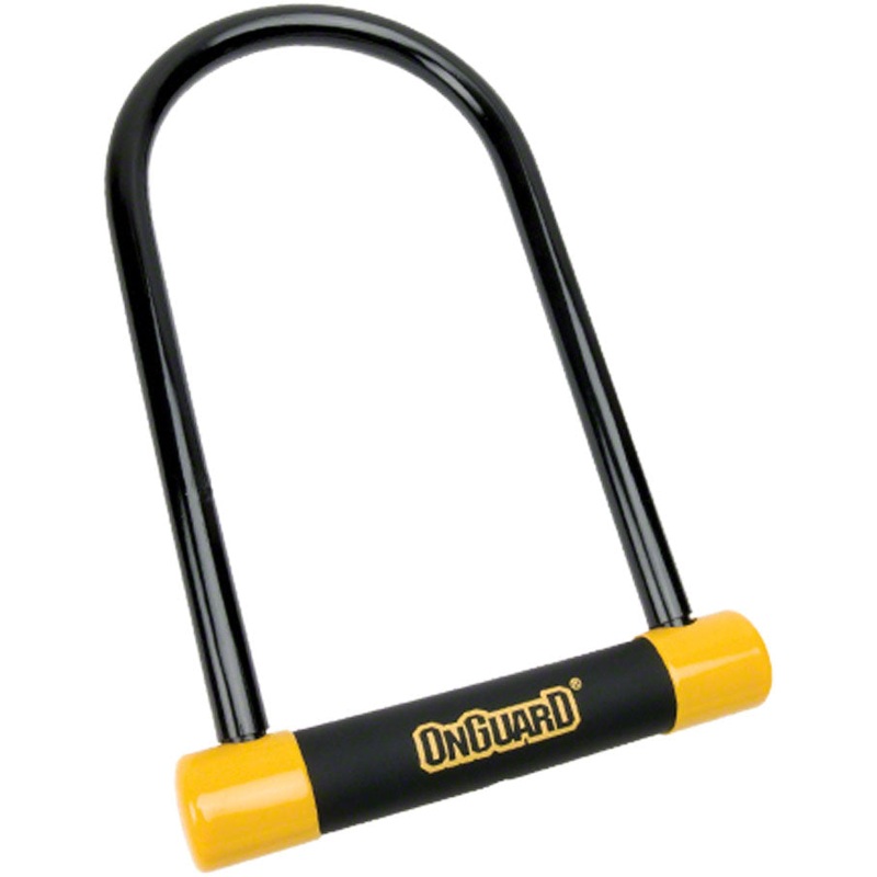 OnGuard BullDog Series U-Lock – 5 x 9″ Keyed Black/Yellow Includes bracket