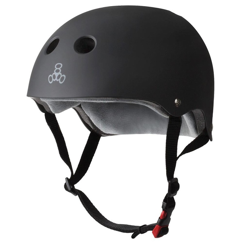 Triple8 Helmet – Sweatsaver Cert – Rubber Black