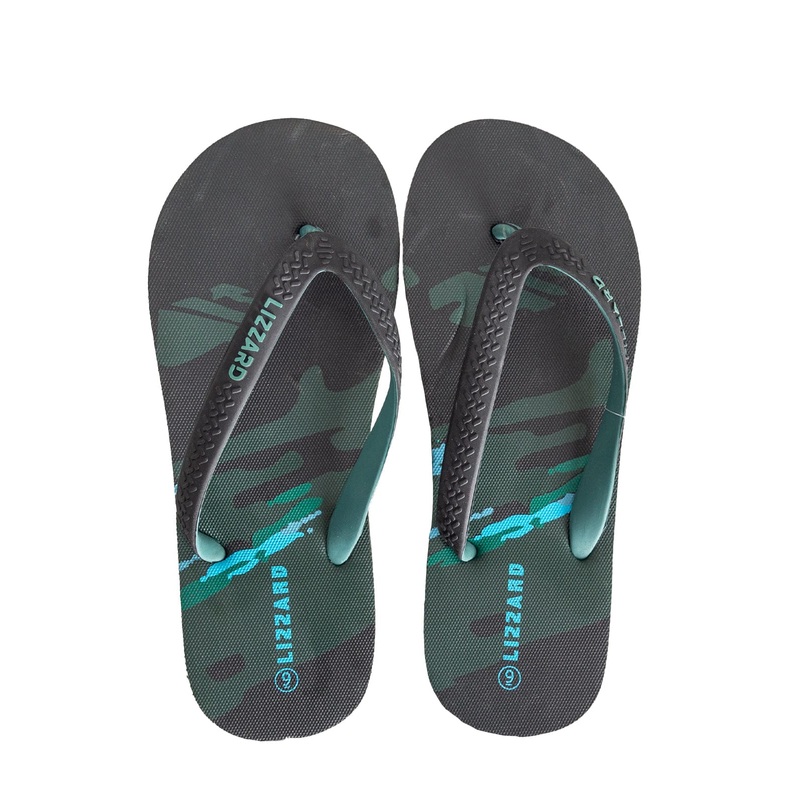 Turkana Mens Slops Black/Deep Teal