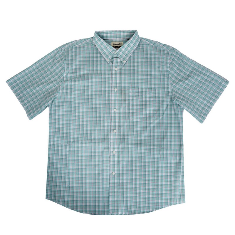 Wrangler Men’s Riata Plaid Classic Fit Button Down Shirt