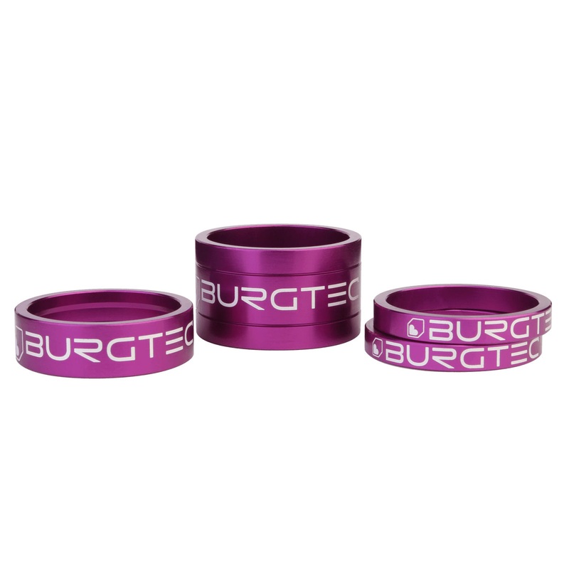 Burgtec Stem Spacer Kit Purple Rain 4/Count