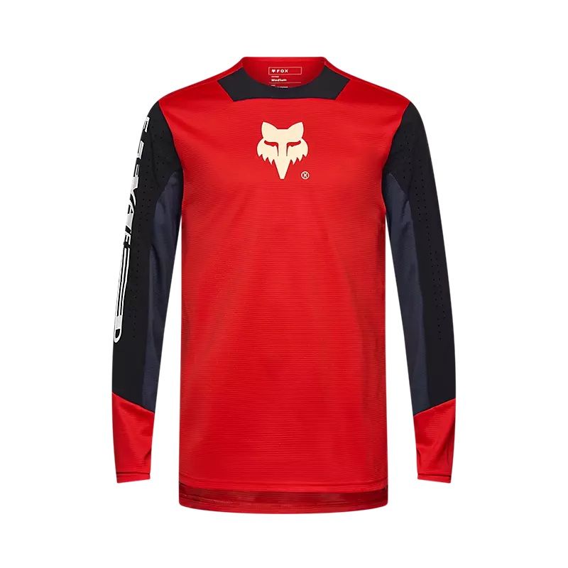Defend Elevated Long Sleeve Jersey Fluorescent Red