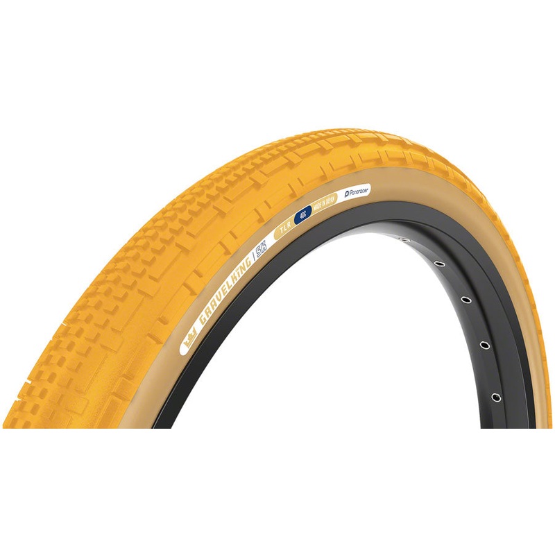 Panaracer GravelKing SK Tire – 700 x 45 Tubeless Folding Honey Butter/Brown