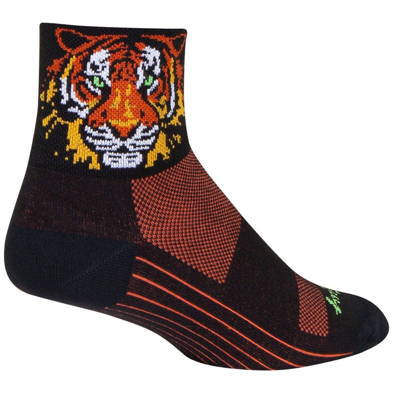 SockGuy Classic Easy Tiger Socks – 3″ Large/X-Large