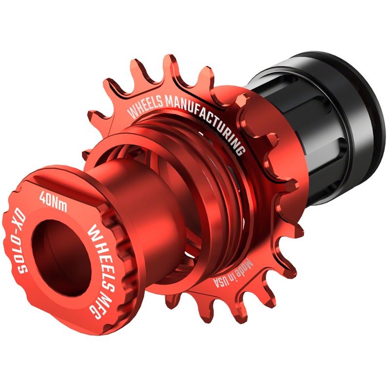 Wheels Manufacturing SOLO-XD XD/XDR Single Speed Conversion Kit – 18t, For SRAM XD/XDR Freehub, Red