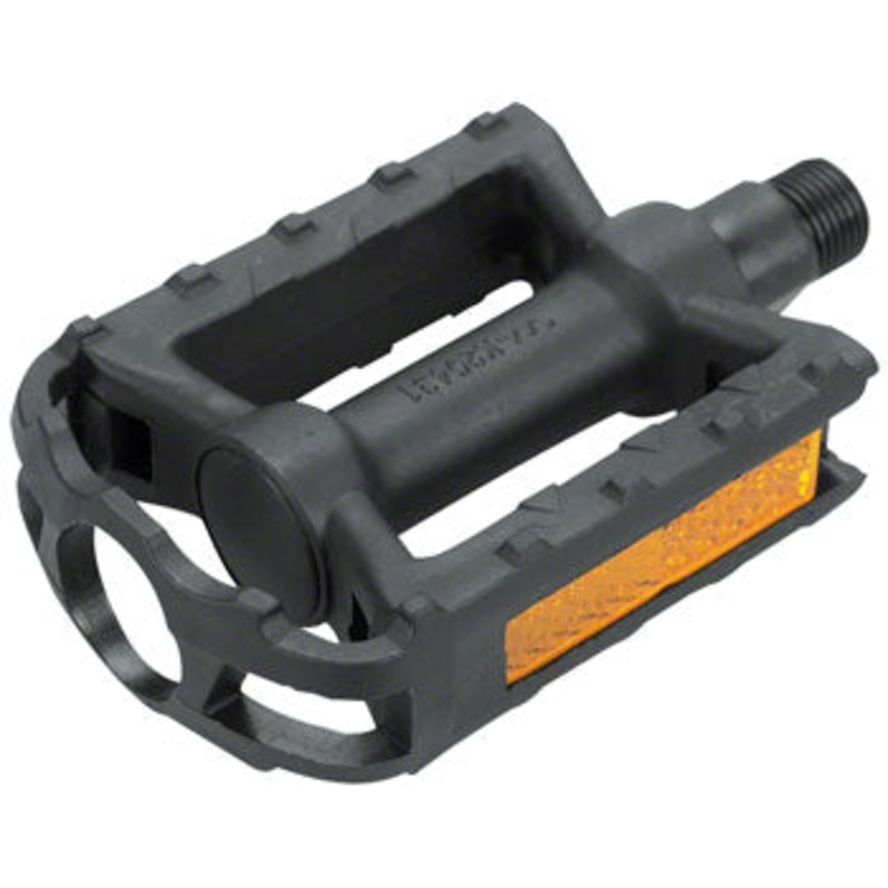Dimension Junior Pedals – Platform, Plastic, 1/2″, Black