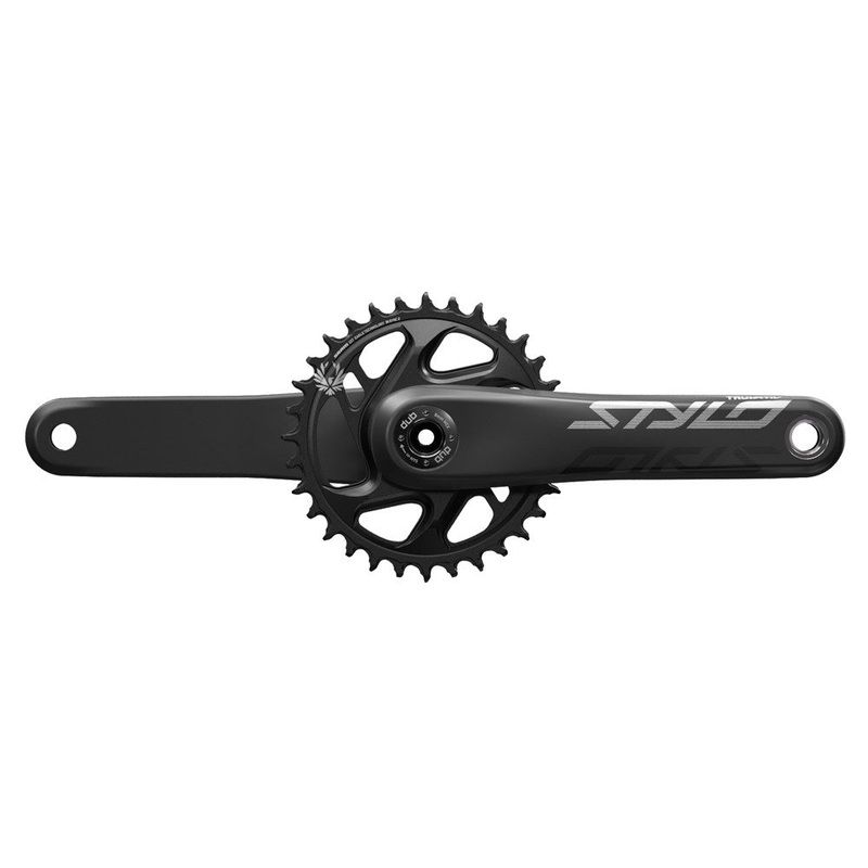 SRAM Stylo Eagle Carbon DUB Crankset – 28.99mm DUB – SRAM Direct Mount – X-Sync 2 Direct Mount – Steel – 55mm Chainline – Black – 170mm – 68-73mm – 32T