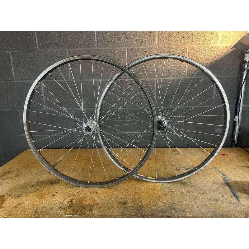 Vintage Araya 26″ Wheelset with XT Hubs – Super Hard Anodized – Uniglide
