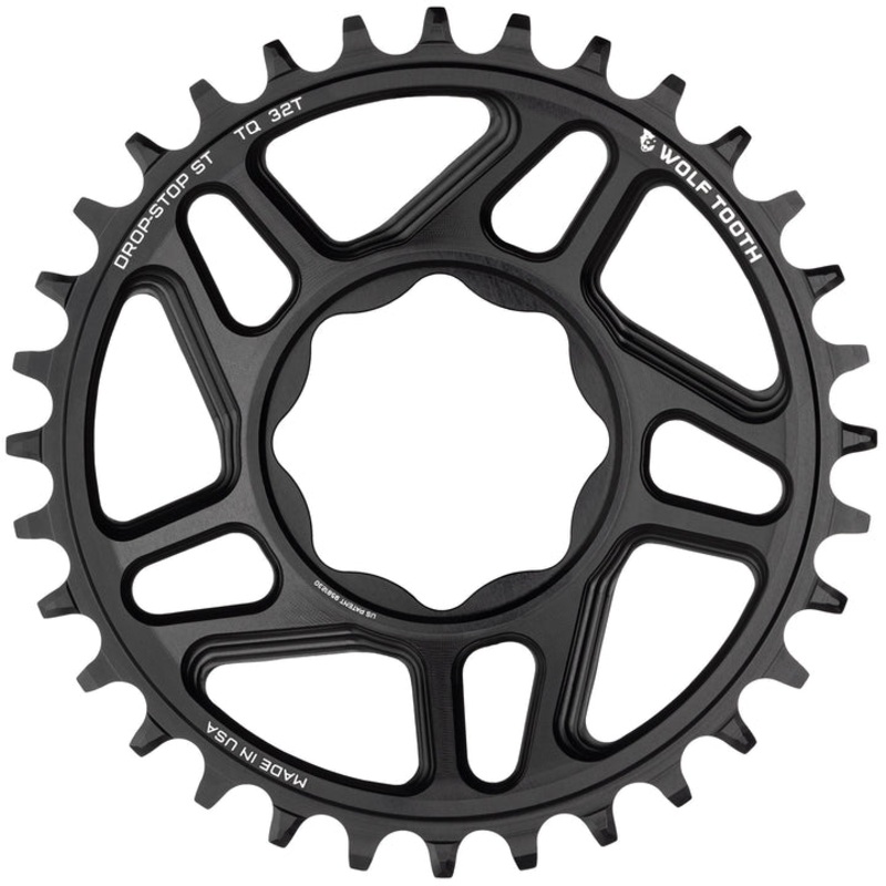 Wolf Tooth Direct Mount Drop-Stop eBike Chainring – Direct Mount – Trek TQ – 55mm Chainline – Round – 32T – 12 Speed Shimano