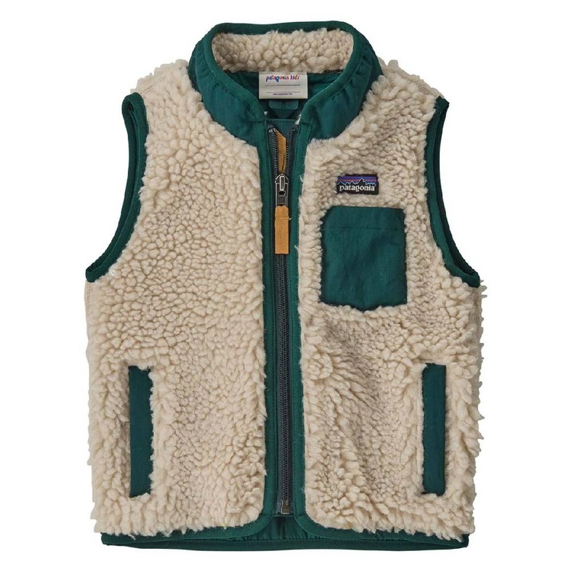 Patagonia Baby Boy’s Retro X Vest – Natural/Cascade Green