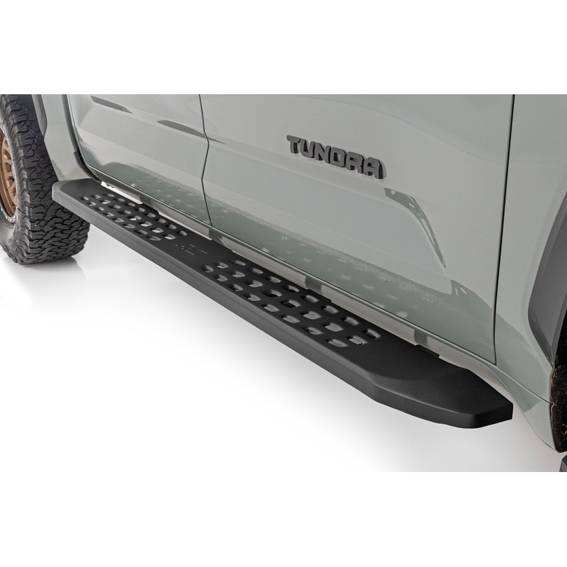 Rough Country | RPT2 Running Board | Crew Cab | Black | Toyota Tundra 2WD/4WD (2022-2025) | 44007