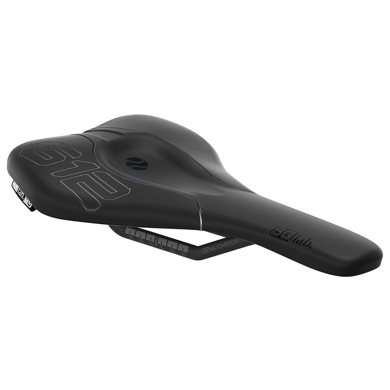 SQLab 612 Ergowave Carbon Saddle – Black – Carbon Rails – 130mm Wide