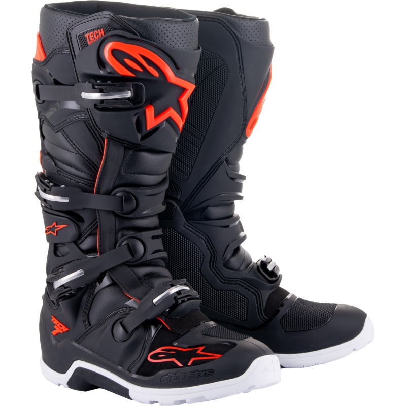 Tech 7 Enduro Boots Black/Red Fluo Sz 16