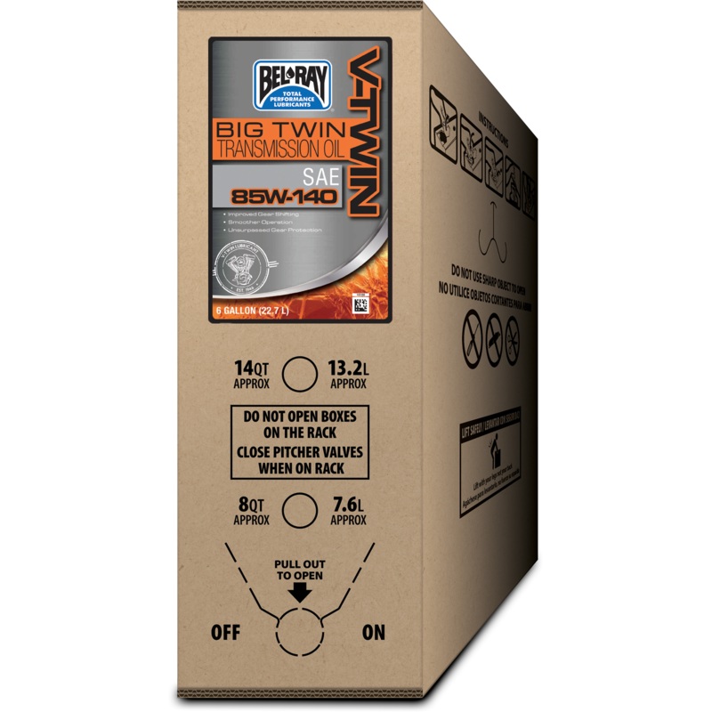 BEL-RAY Big Twin Transmission Oil 85W-140 – 6 Gallon Bib