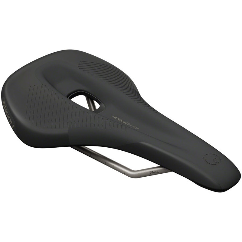 Ergon SR Allroad Pro Saddle – TiNox SL, Black, Men’s, Small/Medium