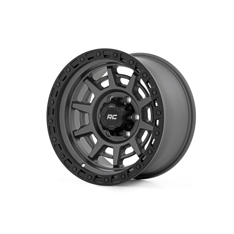 Rough Country | Rough Country 85 Series Wheel | Simulated Beadlock | Gunmetal Gray/Black | 17×9 | 8×6.5 | +0 | 85170010A