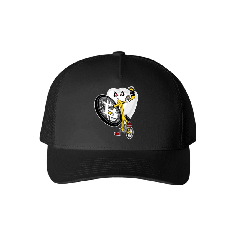 Sat Stackers 2025 Five-Panel Retro Trucker Cap (FE) Black