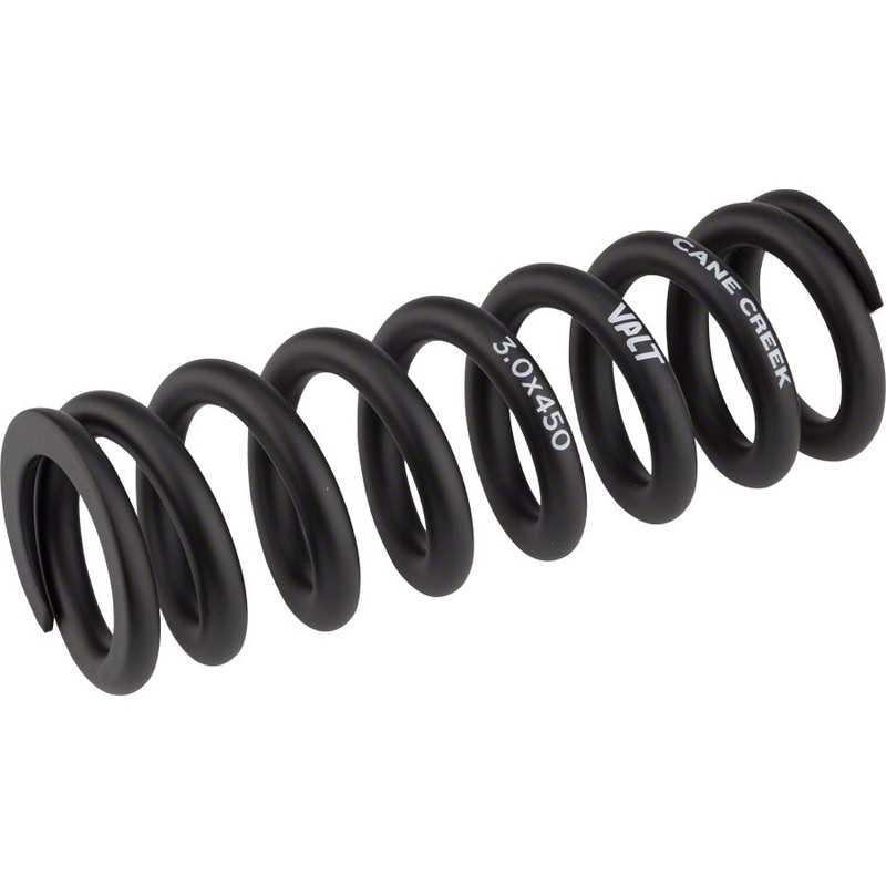 Cane Creek VALT Lightweight Steel Spring for Coil Shock, 3.00″/76mm x 450lbs, Black