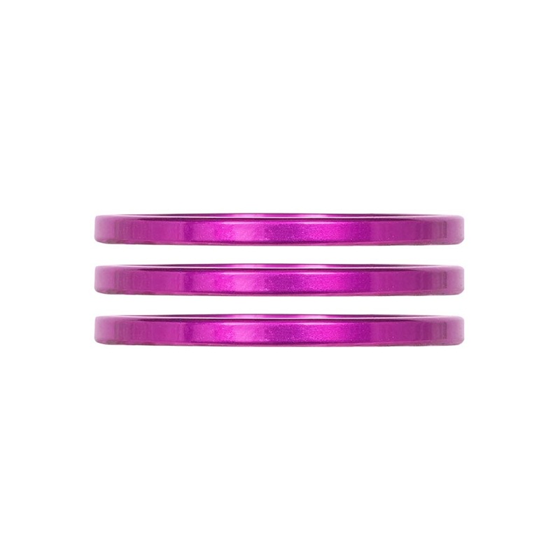Industry Nine iRiX Headset Spacer 1-1/8” Height: 2.5mm Aluminum Purple 3pcs