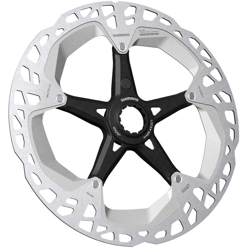 Shimano Steps RT-EM810 Disc Brake Rotor – 180mm, Center Lock, External Lockring, Rear Only with Magnet Bracket
