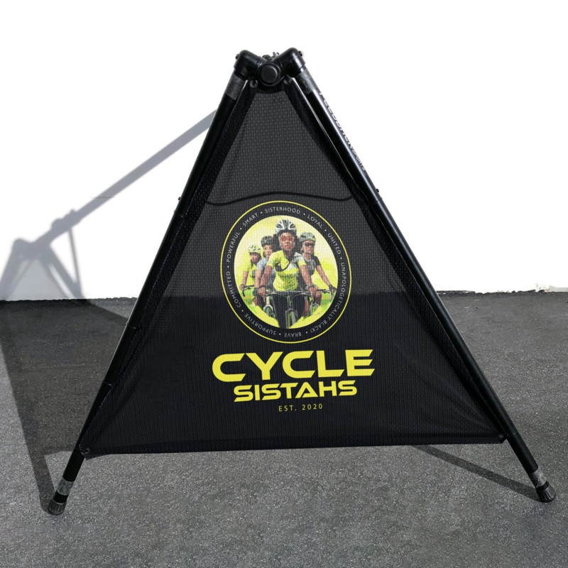 Cycle Sistahs 2024 Bike Rack Banners (Set of 2 Mesh Banners)