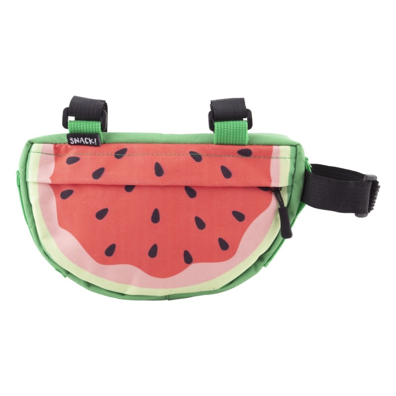 Snack! Watermelon Frame Bag Velcro Straps 8x5x1.5` 60 c.i. Watermelon